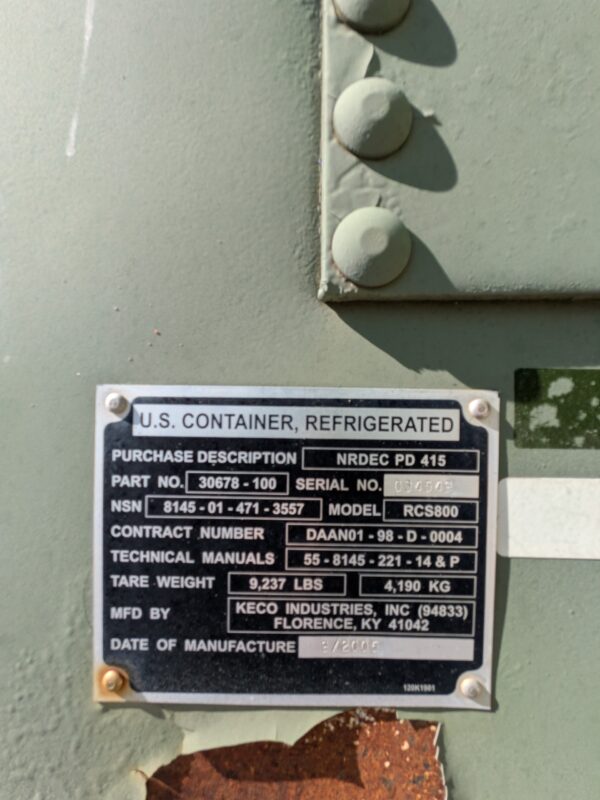 20' x 8' x 8.5' Working Refrigerated Container - Image 3